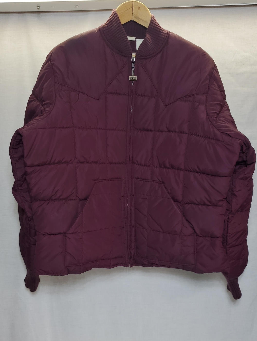 Walls Vintage Maroon/Burgundy Western Style Puffer Jacket